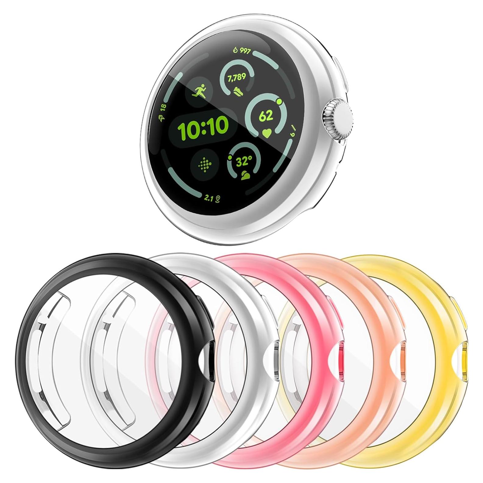 Funda Protector de Pantalla TPU RICHONE para Google Pixel Watch 3 45mm - 5 Colores