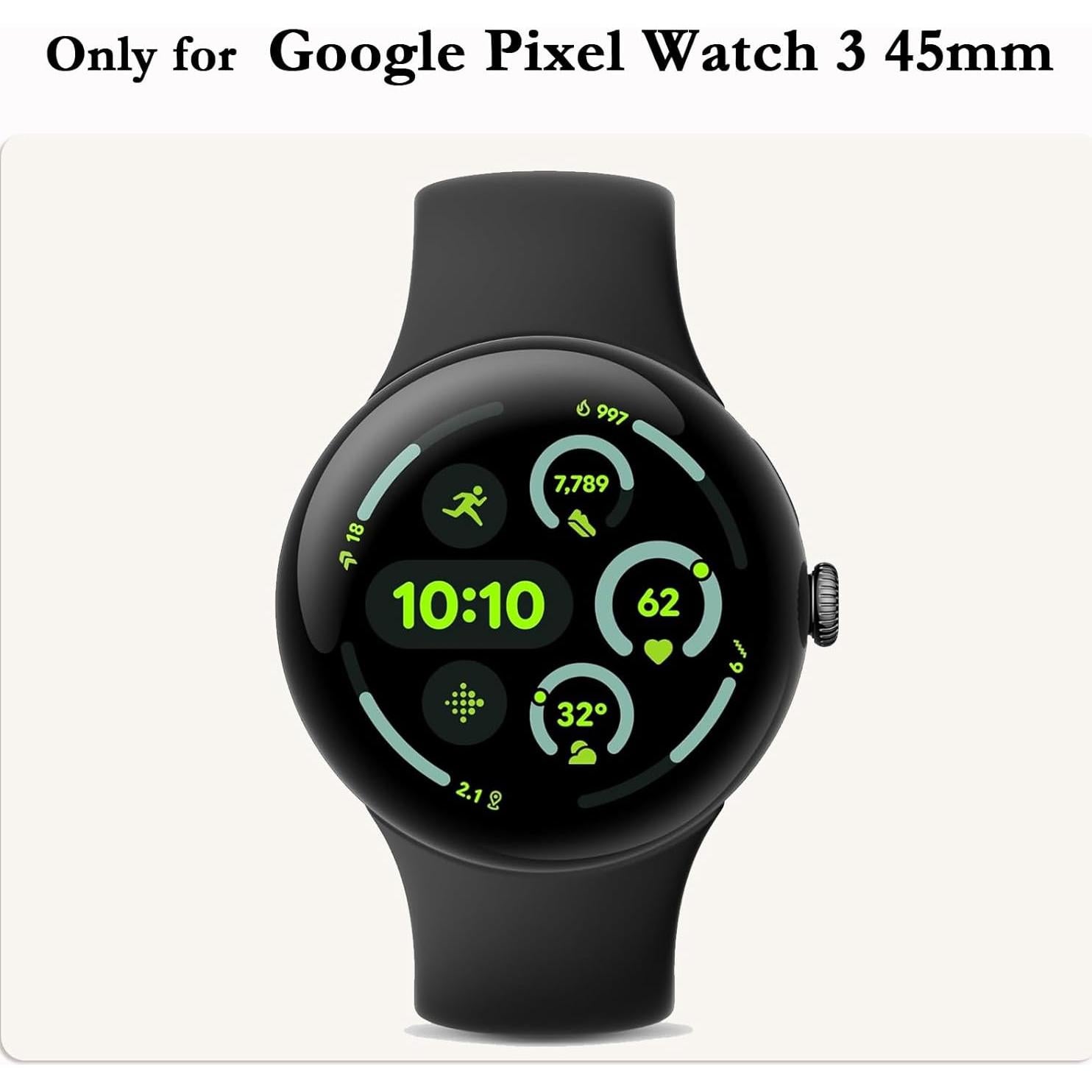 Funda Protector de Pantalla TPU RICHONE para Google Pixel Watch 3 45mm - 5 Colores