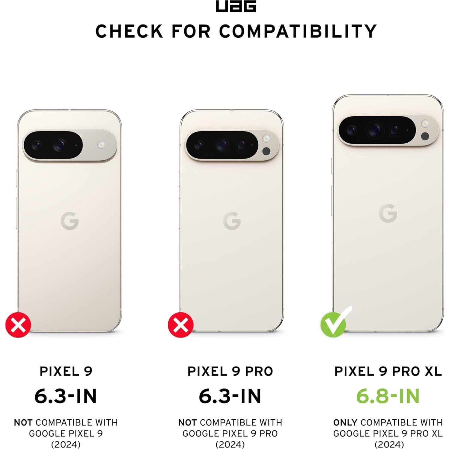 Protector de Pantalla UAG para Google Pixel 9 Pro XL - Vidrio Templado HD