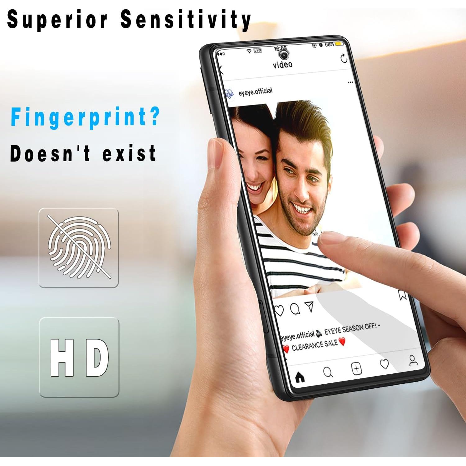 Slanku [3+3 Pack Screen Protector for Google Pixel 6A Tempered Glass with 3 Pack Camera Lens Protector, Support Fingerprint Reader, No-Bubbles, Anti Scratches