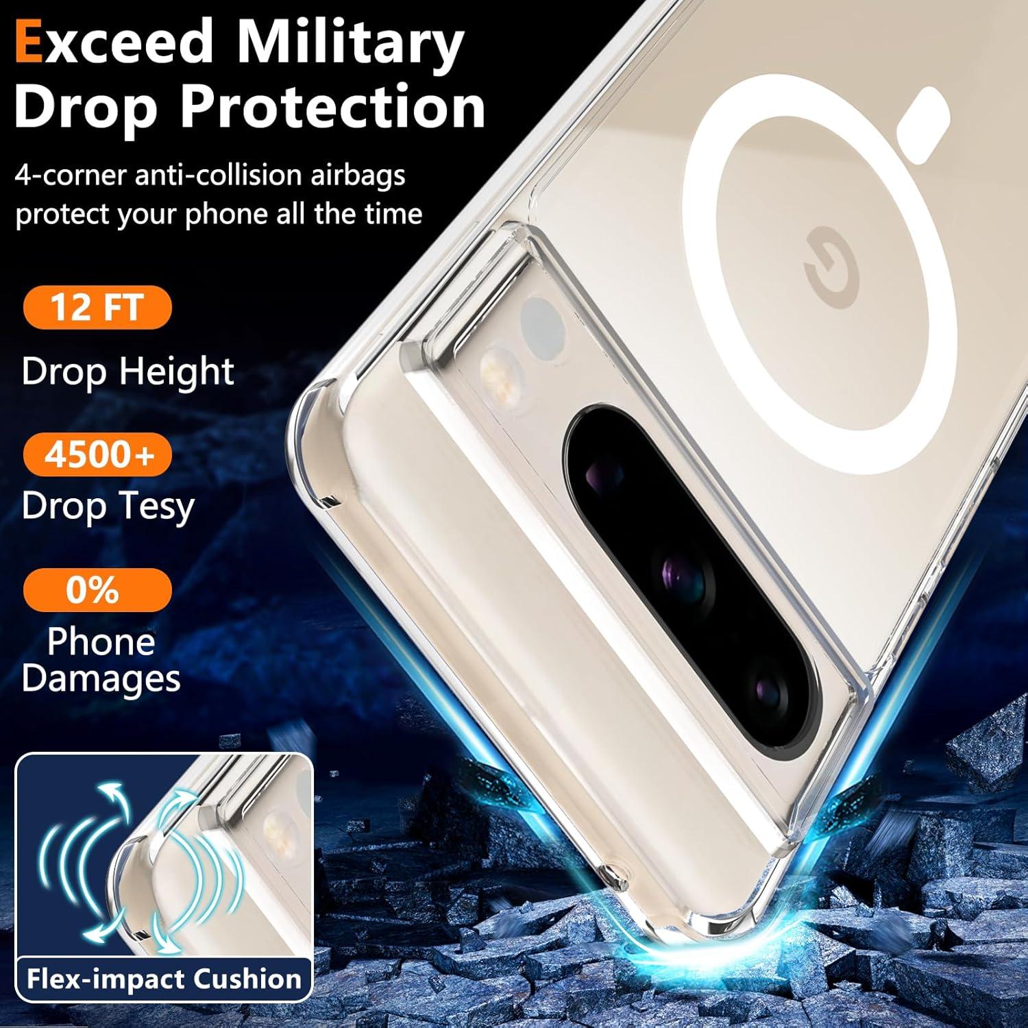 Carcasa Ottplus para Google Pixel 8 Pro con Protector de Pantalla