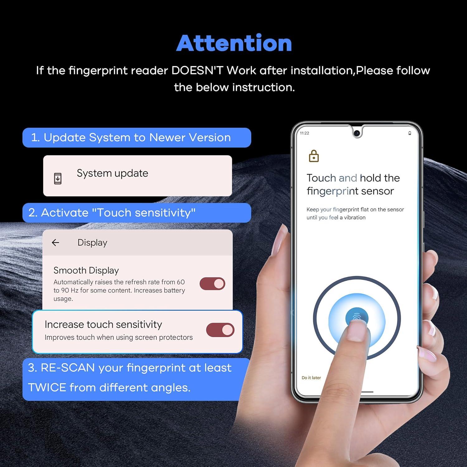 Protector de Pantalla Vidrio Templado AACL para Google Pixel 8 3-Pack