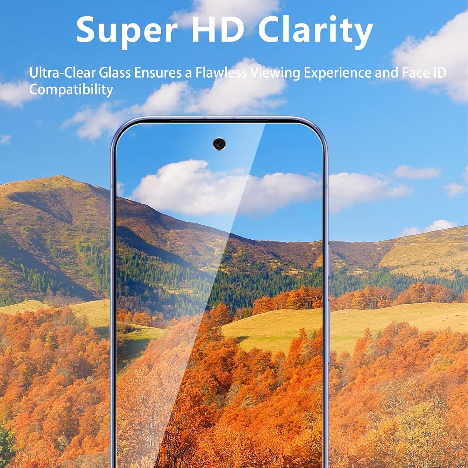 Paquete de 3 Protectores de Pantalla y Lente para Google Pixel 9A