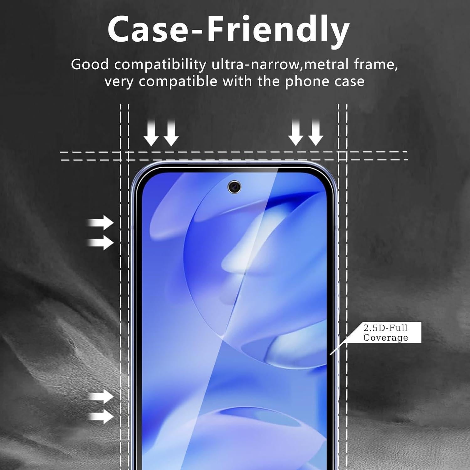 Paquete de 3 Protectores de Pantalla y Lente para Google Pixel 9A