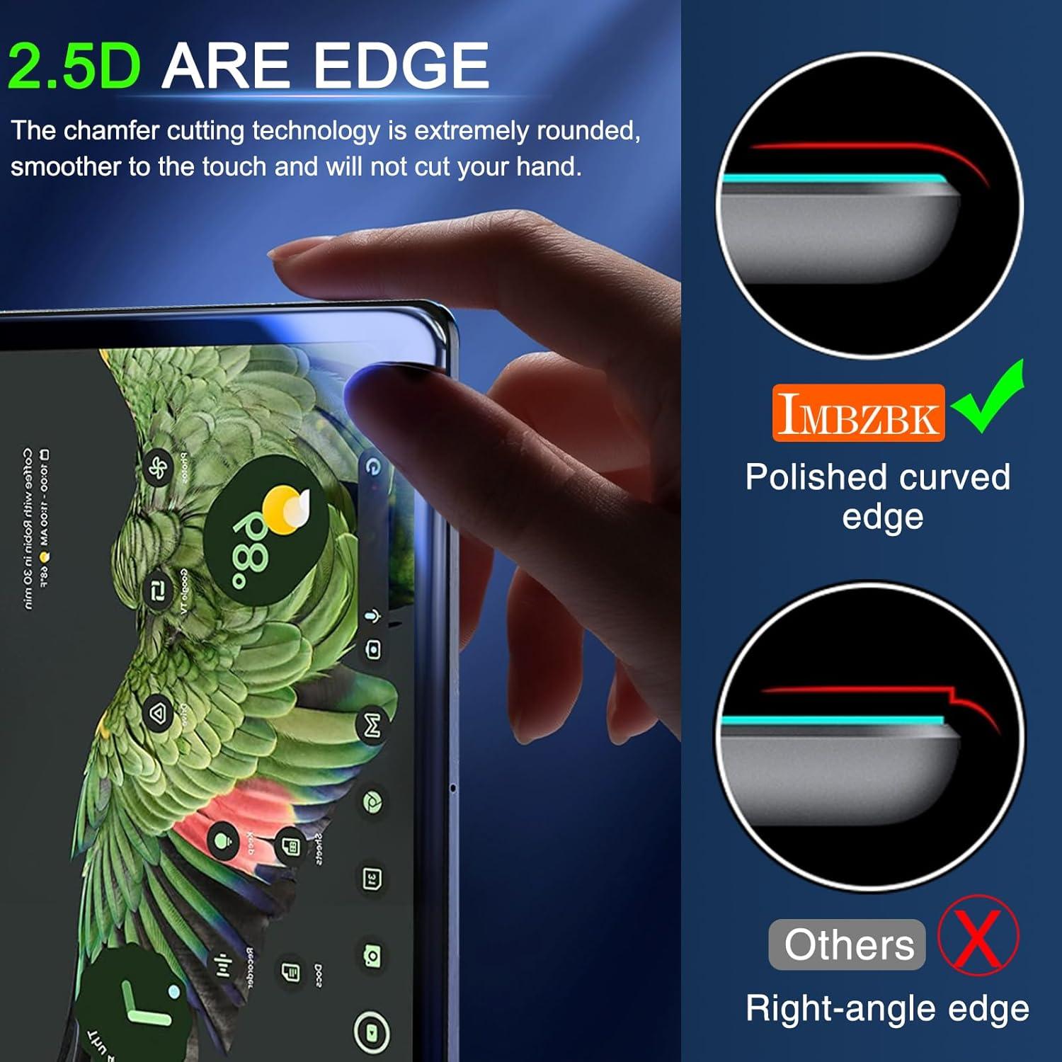 Protector de Pantalla IMBZBK para Google Pixel Tablet 2023 - 3 Paquete, Vidrio Templado Ultra HD, Anti-Rasguños