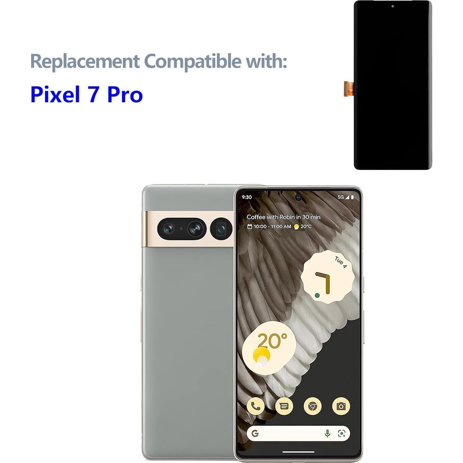 Pantalla OLED Reemplazo Google Pixel 7 Pro 17.02 cm con Herramientas