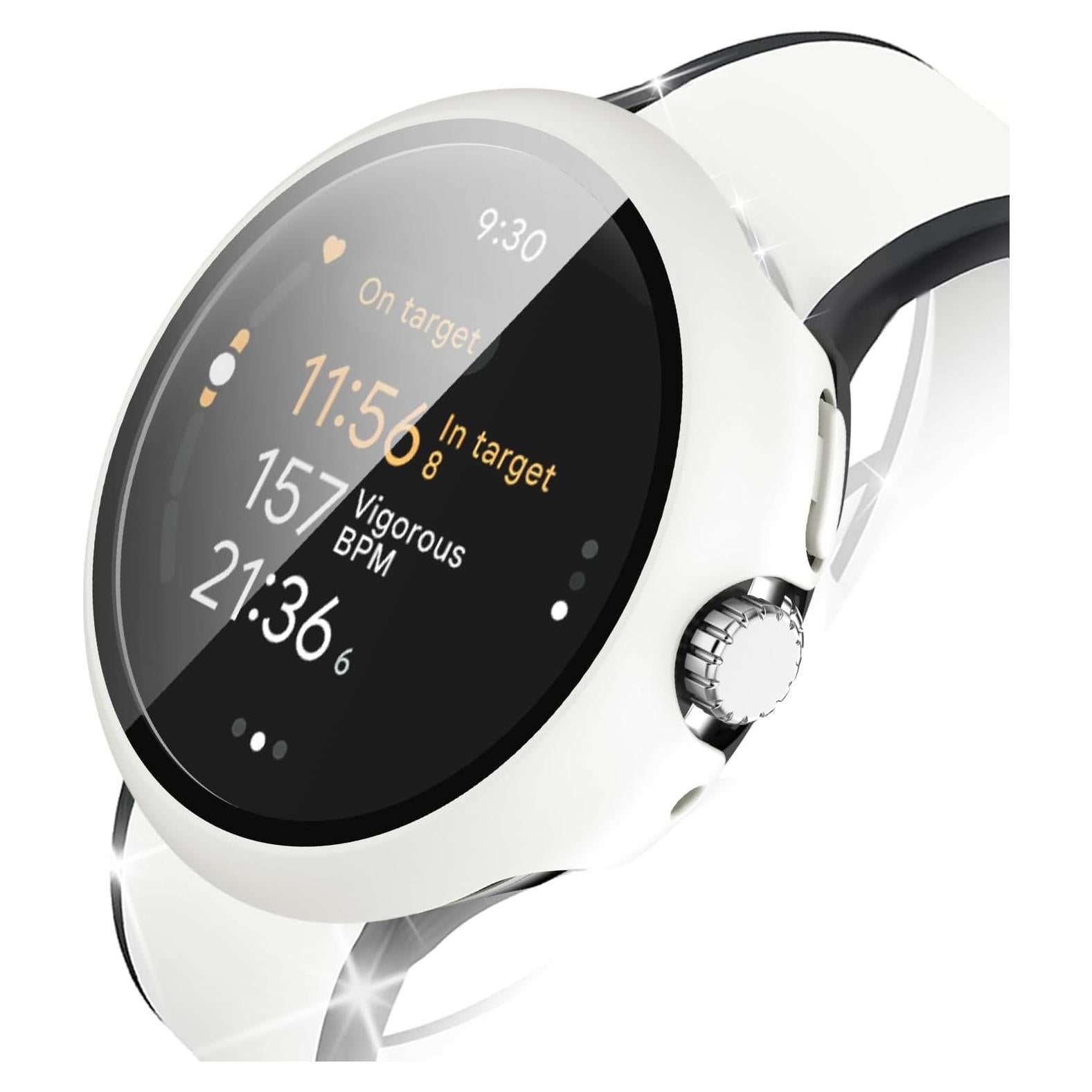 Funda Dura Blanca para Google Pixel Watch 3 45mm - Protector HD