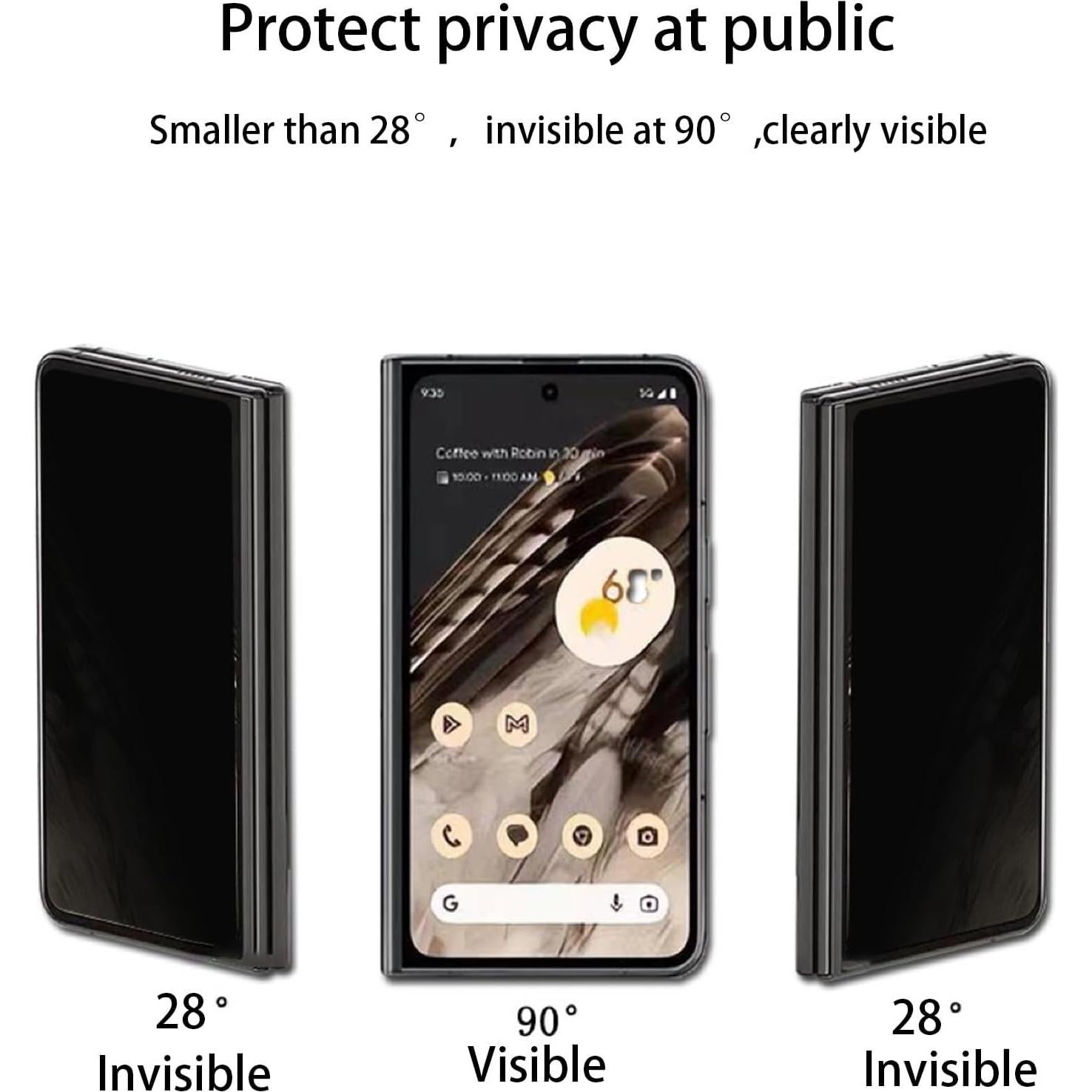 Protector de Pantalla Privado Google Pixel Fold 2023 - 2 PCS Mate