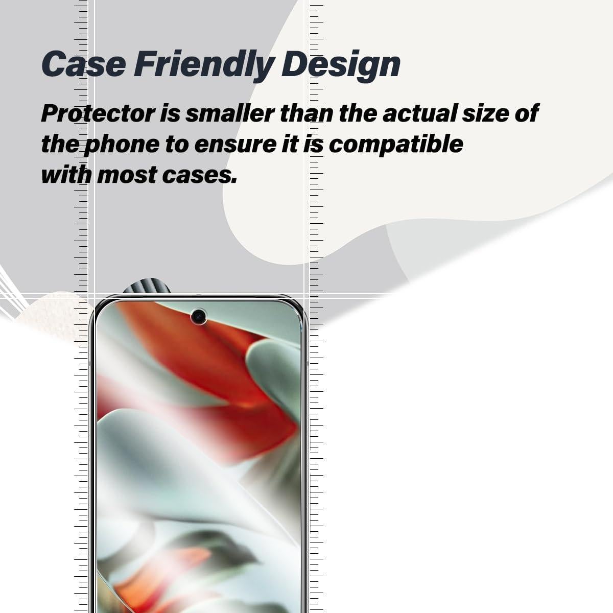 Pixel 9 Pro Tempered Glass Screen Protector + Camera Lens Protector [ 2 + 2 Pack ][Not Fingerprint Unlock] [Anti-Scratch] [Case Friendly] Clear HD Protective Film for Google Pixel 9 Pro 5G