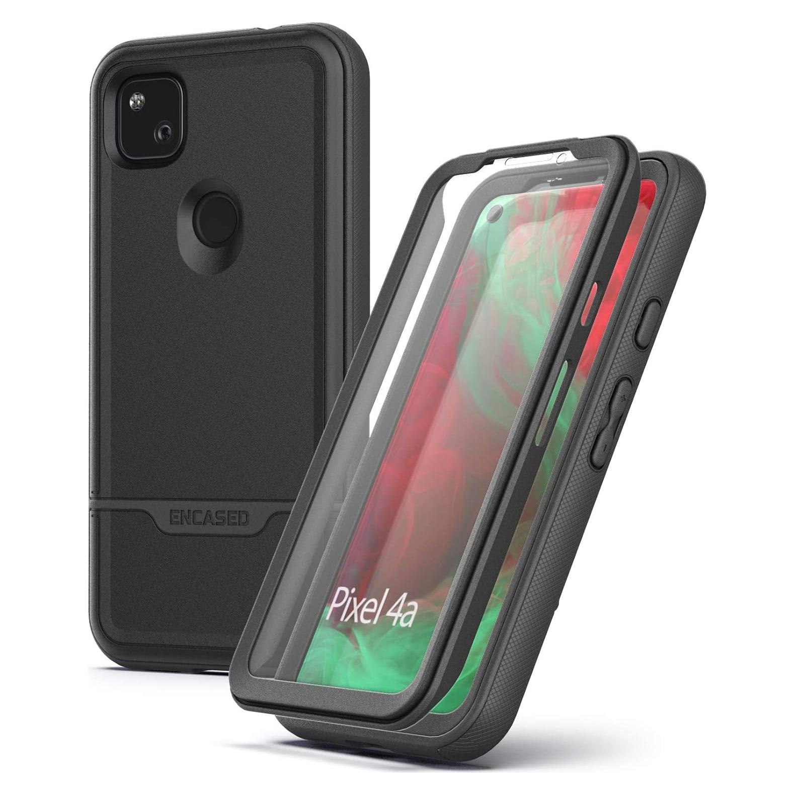 Funda Encased Rebel Shield para Google Pixel 4a - Negro