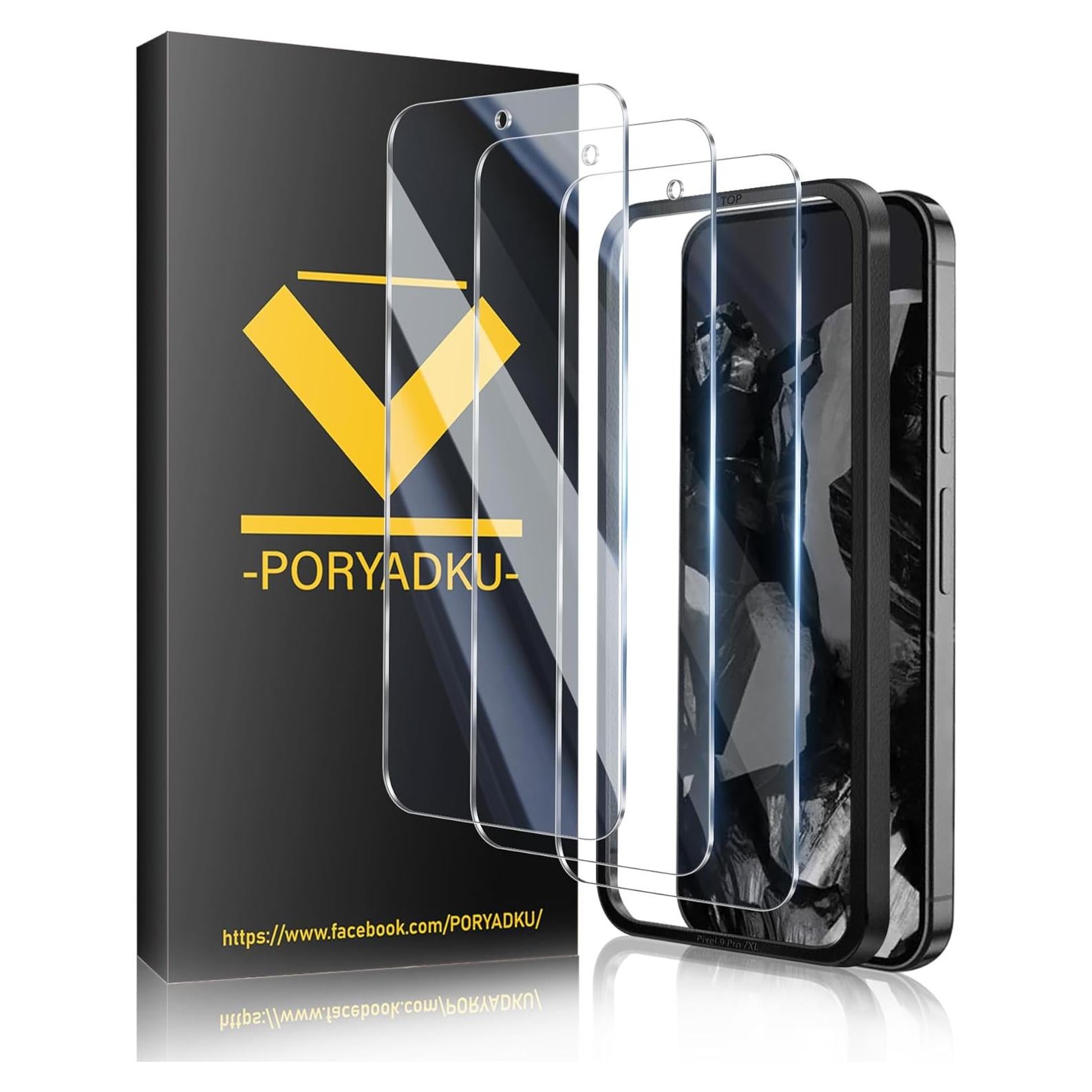Protector de Pantalla Vidrio Templado V-PORYADKU para Google Pixel 9/9 Pro 9H