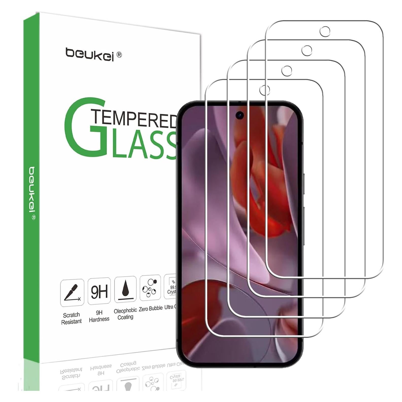 Protector de Pantalla Vidrio Templado Beukei para Google Pixel 9A