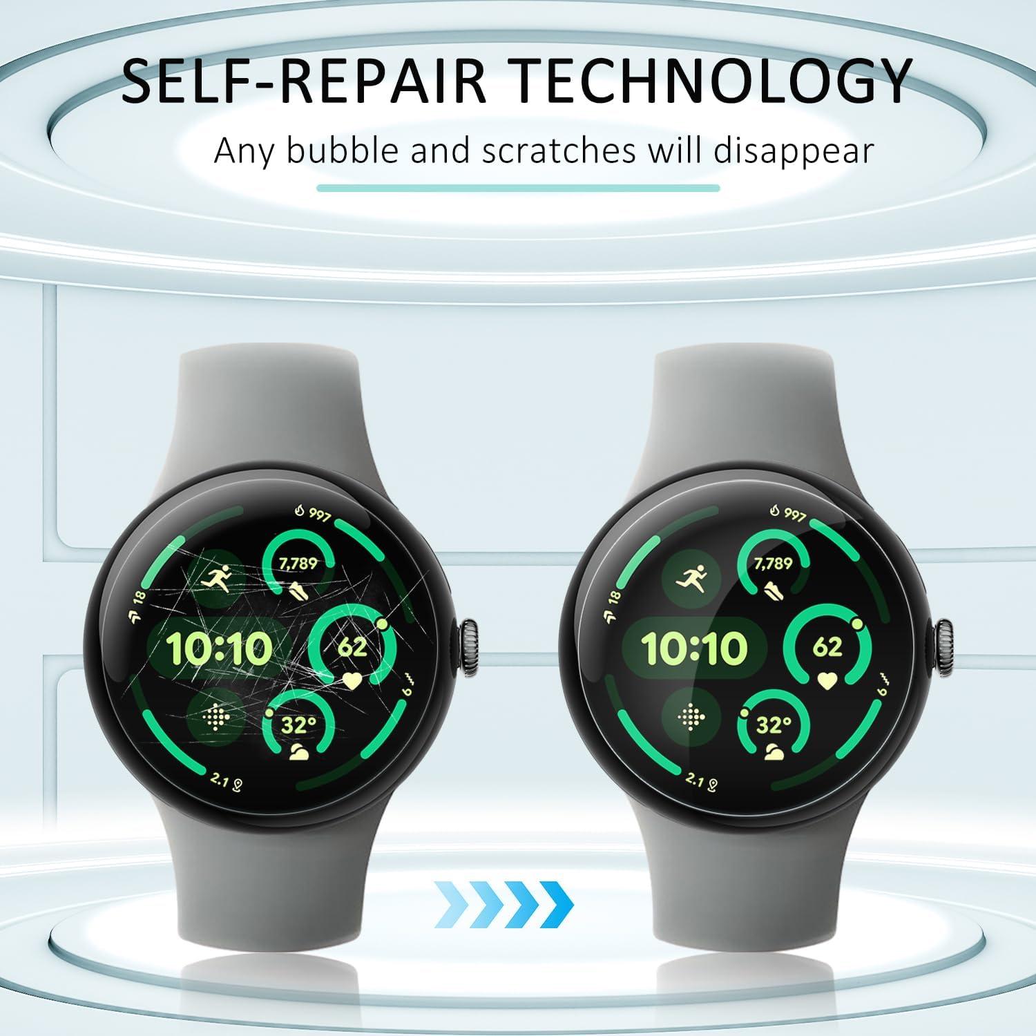 Paquete de 6 protectores de pantalla SPGUARD para Pixel Watch 3 45mm