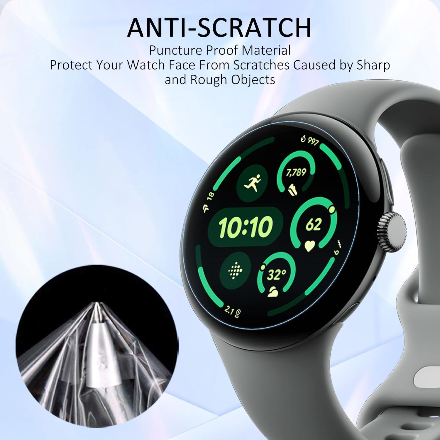 Paquete de 6 protectores de pantalla SPGUARD para Pixel Watch 3 45mm