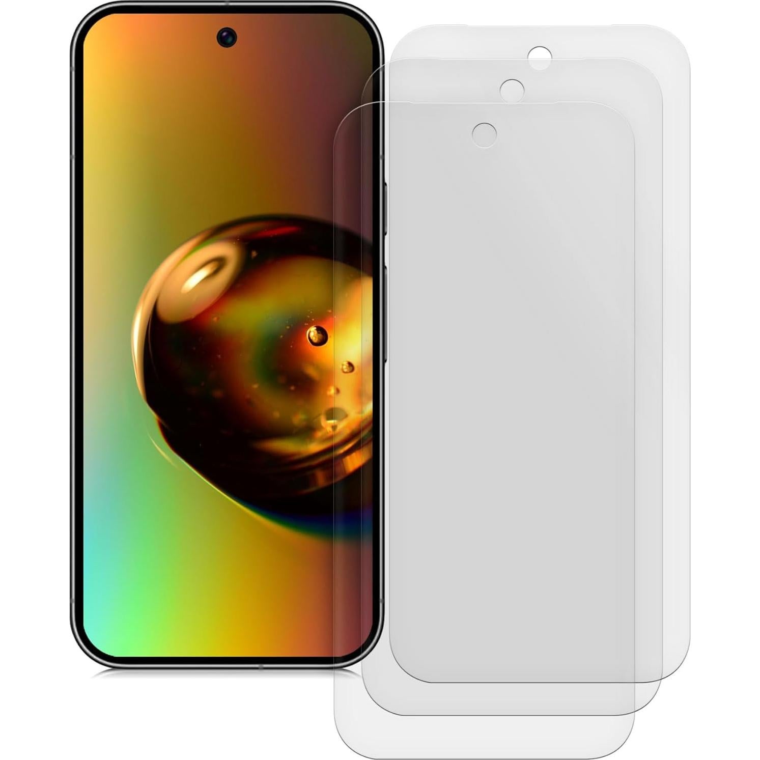 kwmobile Protector de Pantalla Google Pixel 9a - Antirreflejo Mate