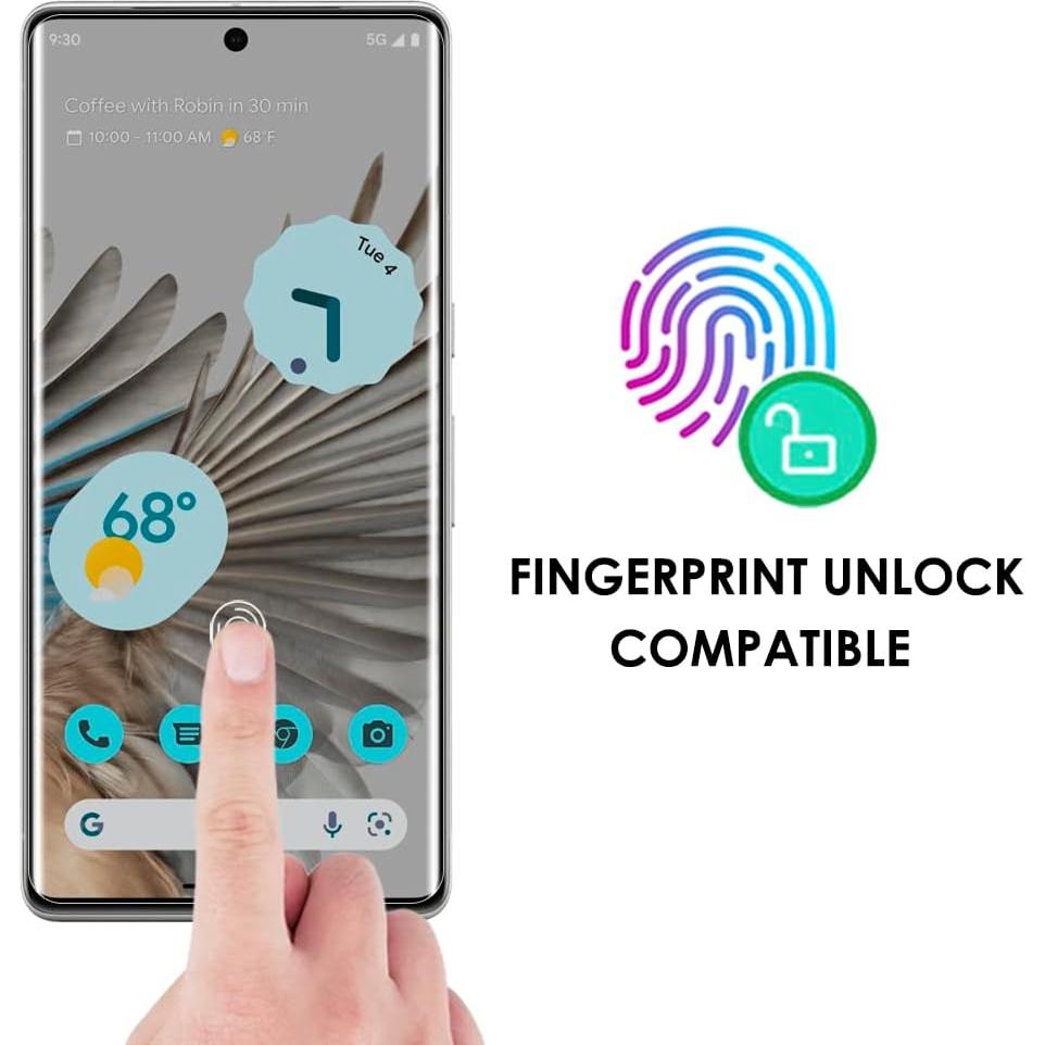 Paquete de 3 Protectores de Pantalla Vidrio Templado Akcoo Pixel 7 Pro