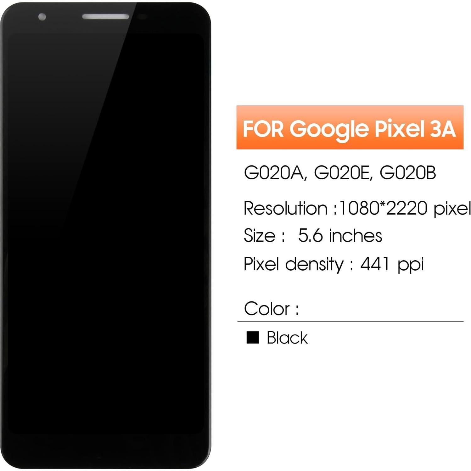 Pantalla OLED Reemplazo Google Pixel 3A G020A/G020E/G020B