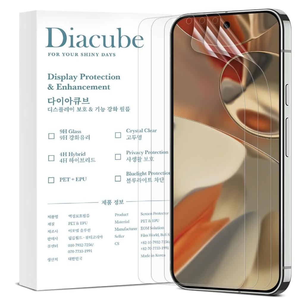 Protector de Pantalla TPU-EPU para Google Pixel 9 Pro XL - Paquete de 3