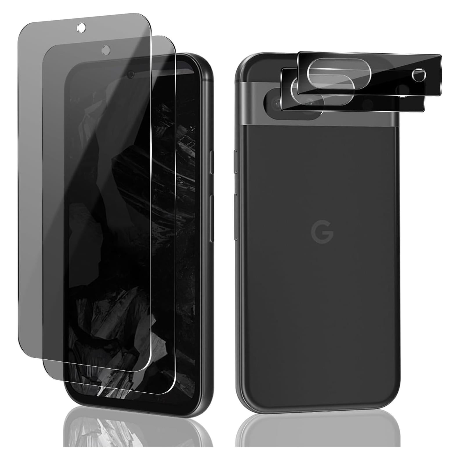 Protector de Pantalla de Privacidad Mikoyi para Google Pixel 8A - Vidrio Templado 9H + Lentes