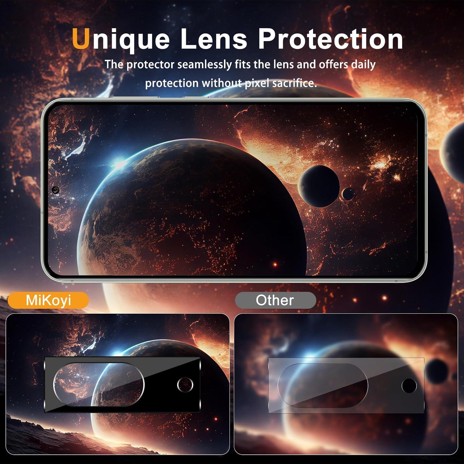 Protector de Pantalla de Privacidad Mikoyi para Google Pixel 8A - Vidrio Templado 9H + Lentes