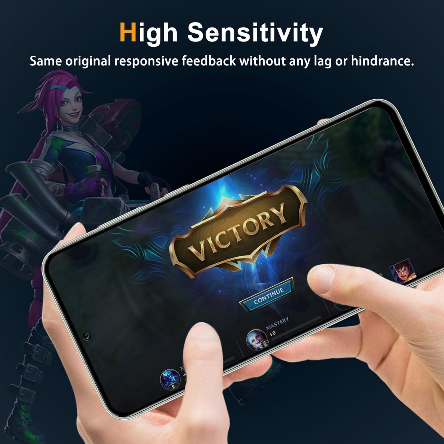 Protector de Pantalla de Privacidad Mikoyi para Google Pixel 8A - Vidrio Templado 9H + Lentes