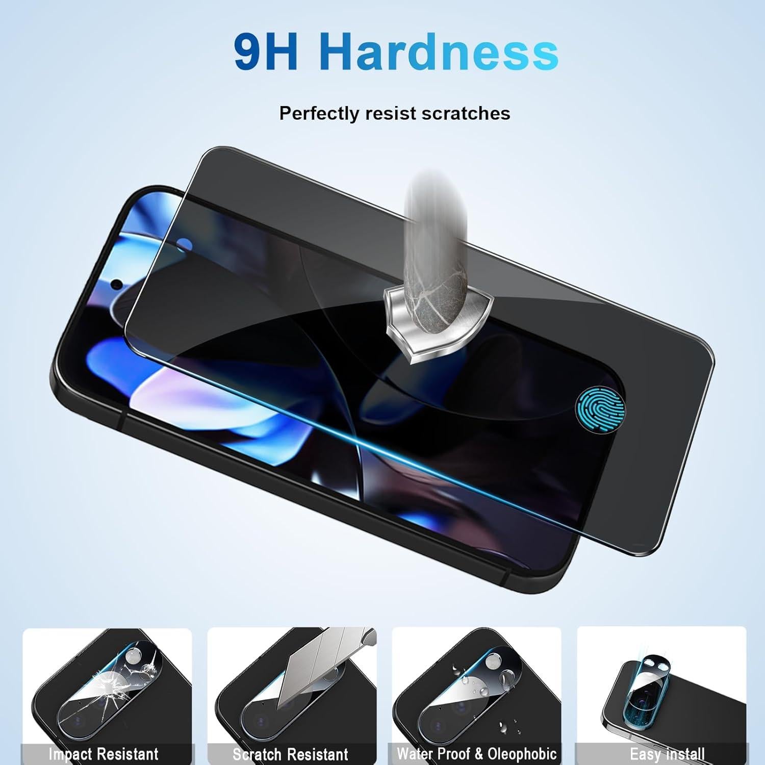 Protector de Pantalla Privado Vidrio Templado Pixel 9 Pro 5G