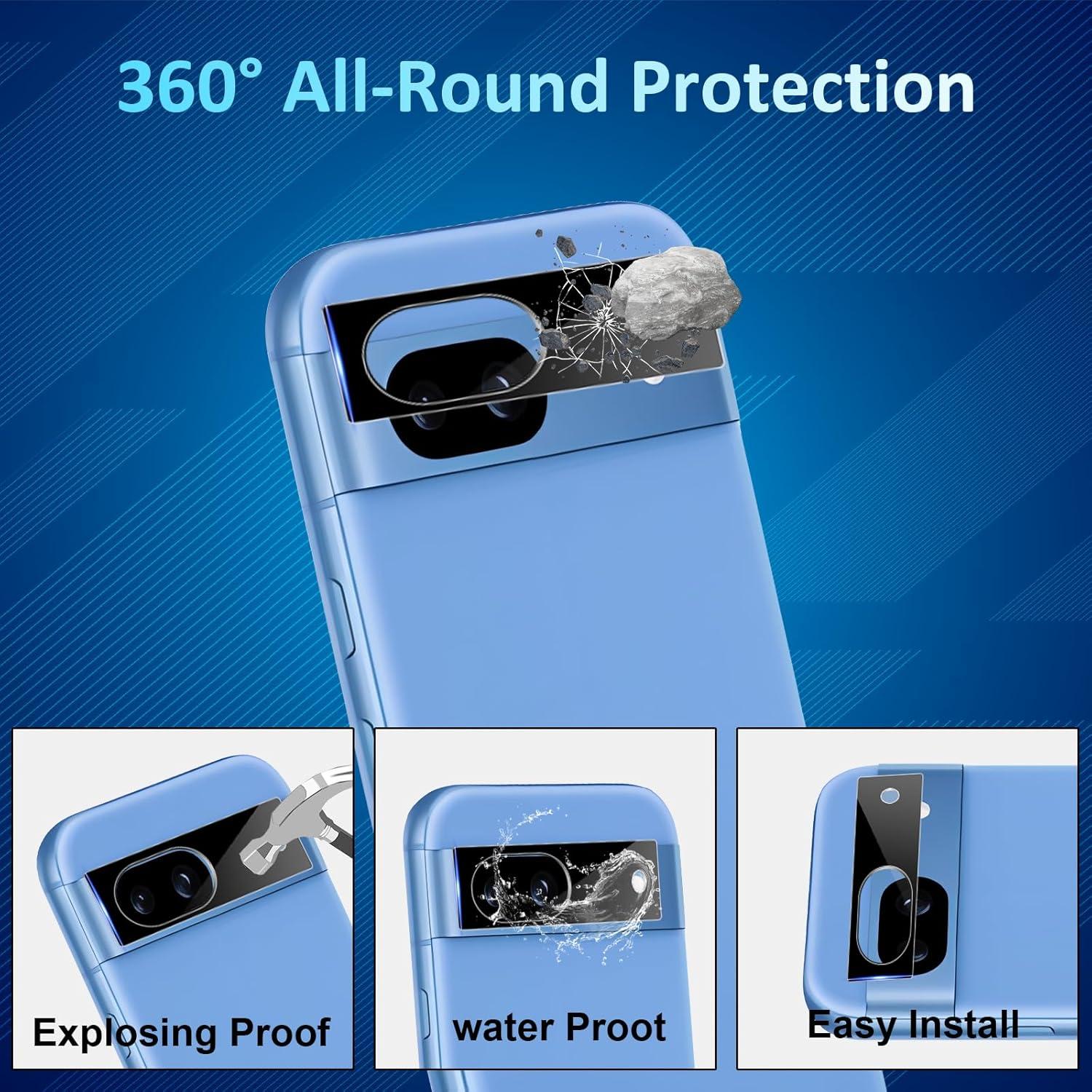 Protector de Pantalla Vidrio Templado 9H para Pixel 8a 5G - 6 Piezas