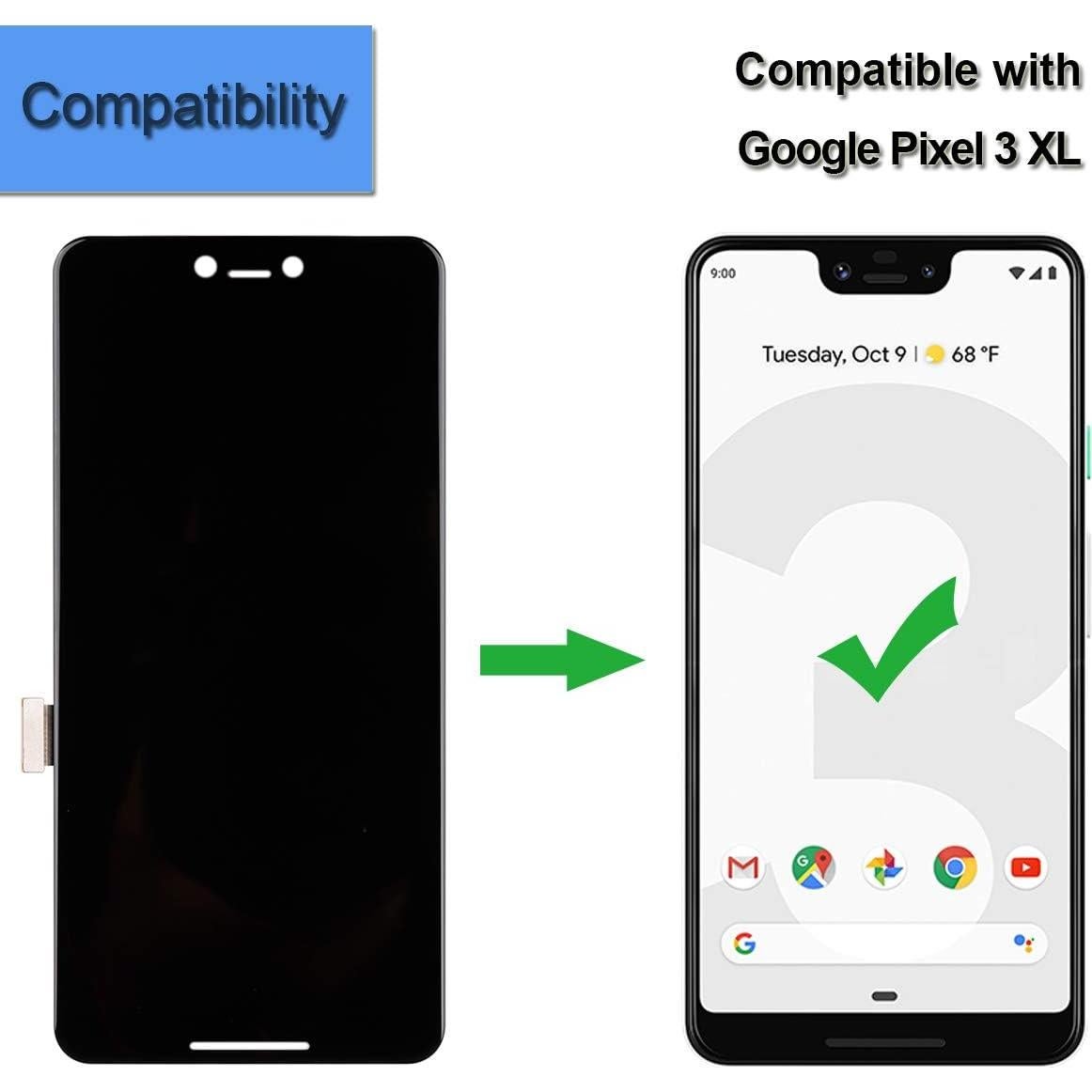 Pantalla Táctil AMOLED E-YIIVIIL para Google Pixel 3XL 6.3"