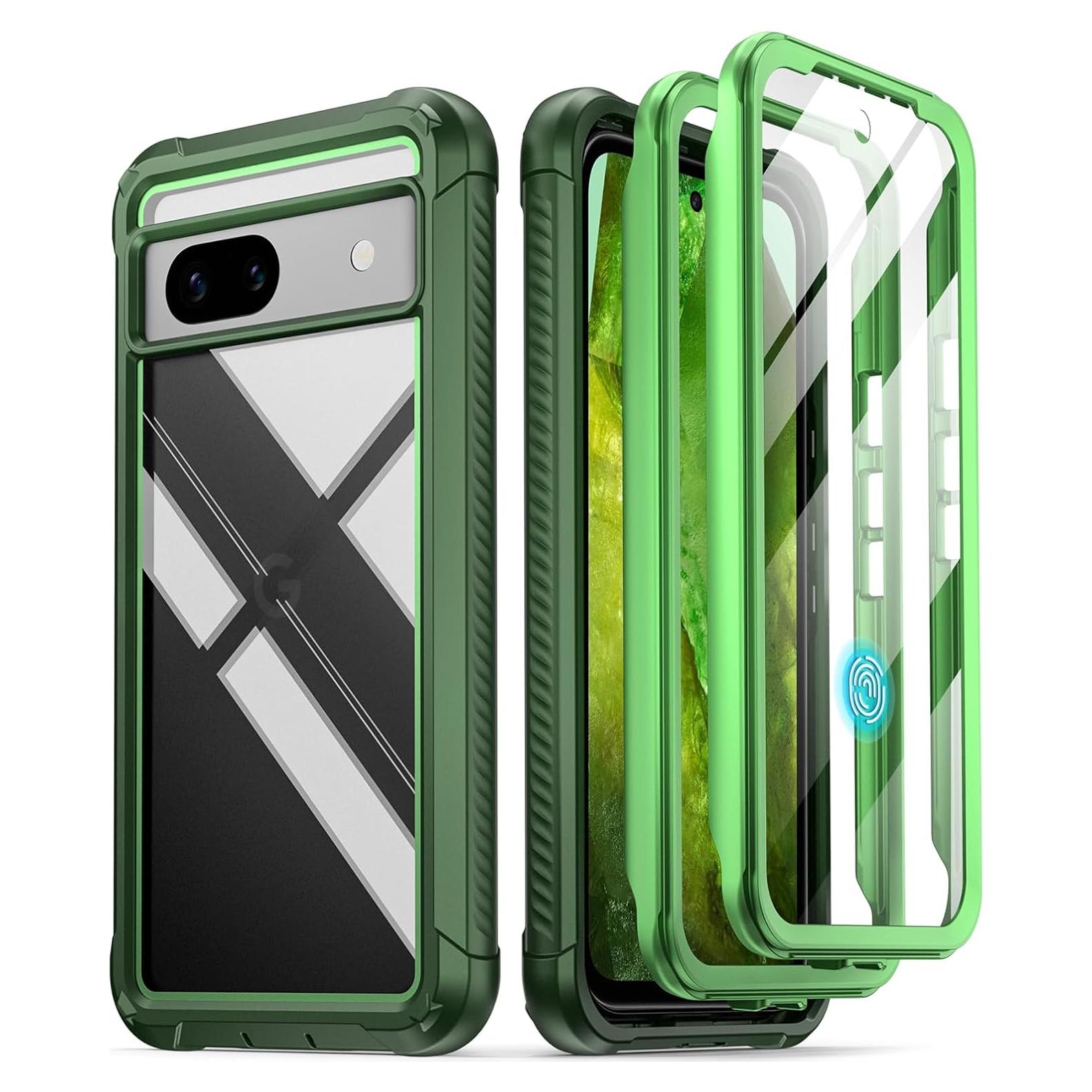 Funda Poetic Guardian Verde para Google Pixel 8A 5G - Antichoque