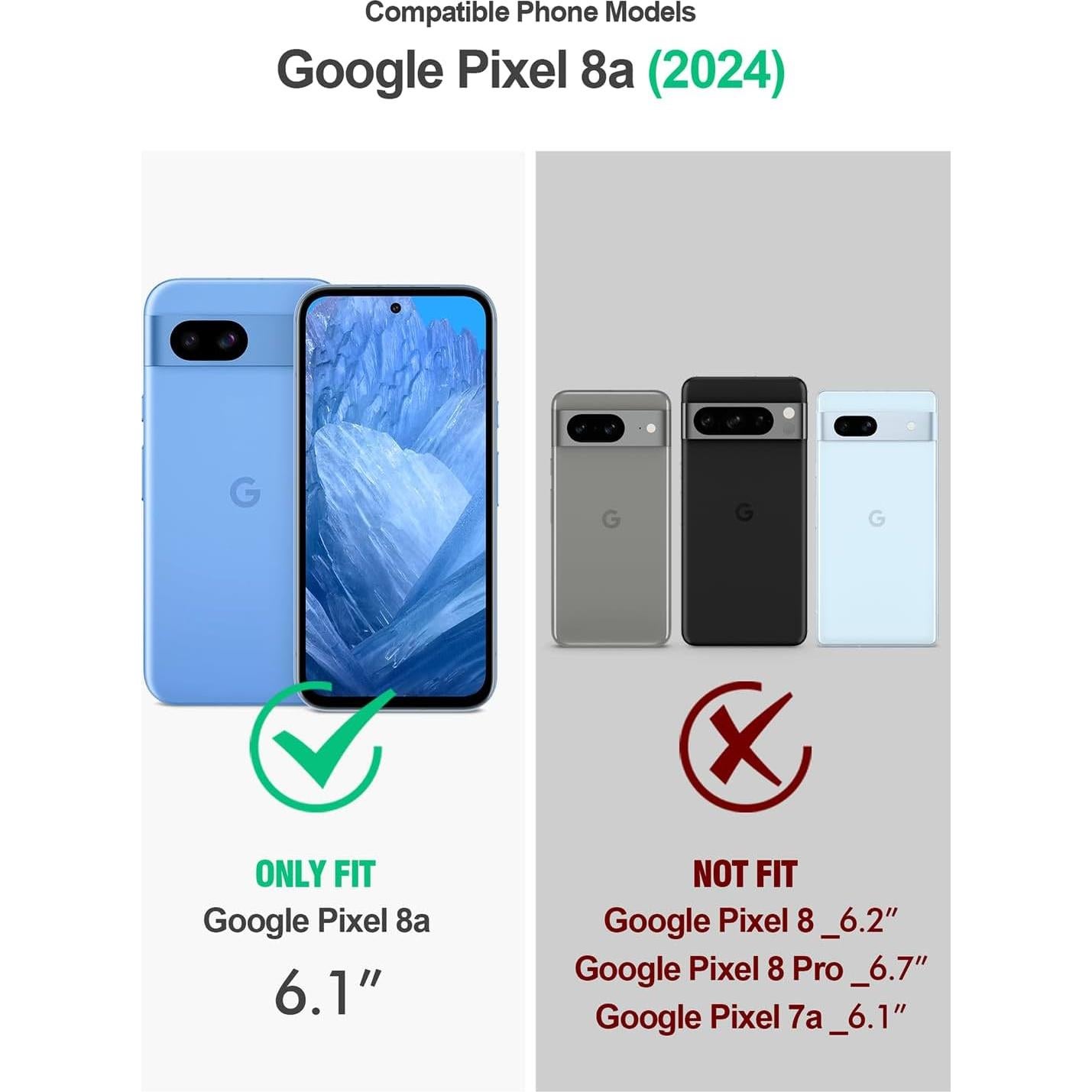 Funda Poetic Guardian Verde para Google Pixel 8A 5G - Antichoque