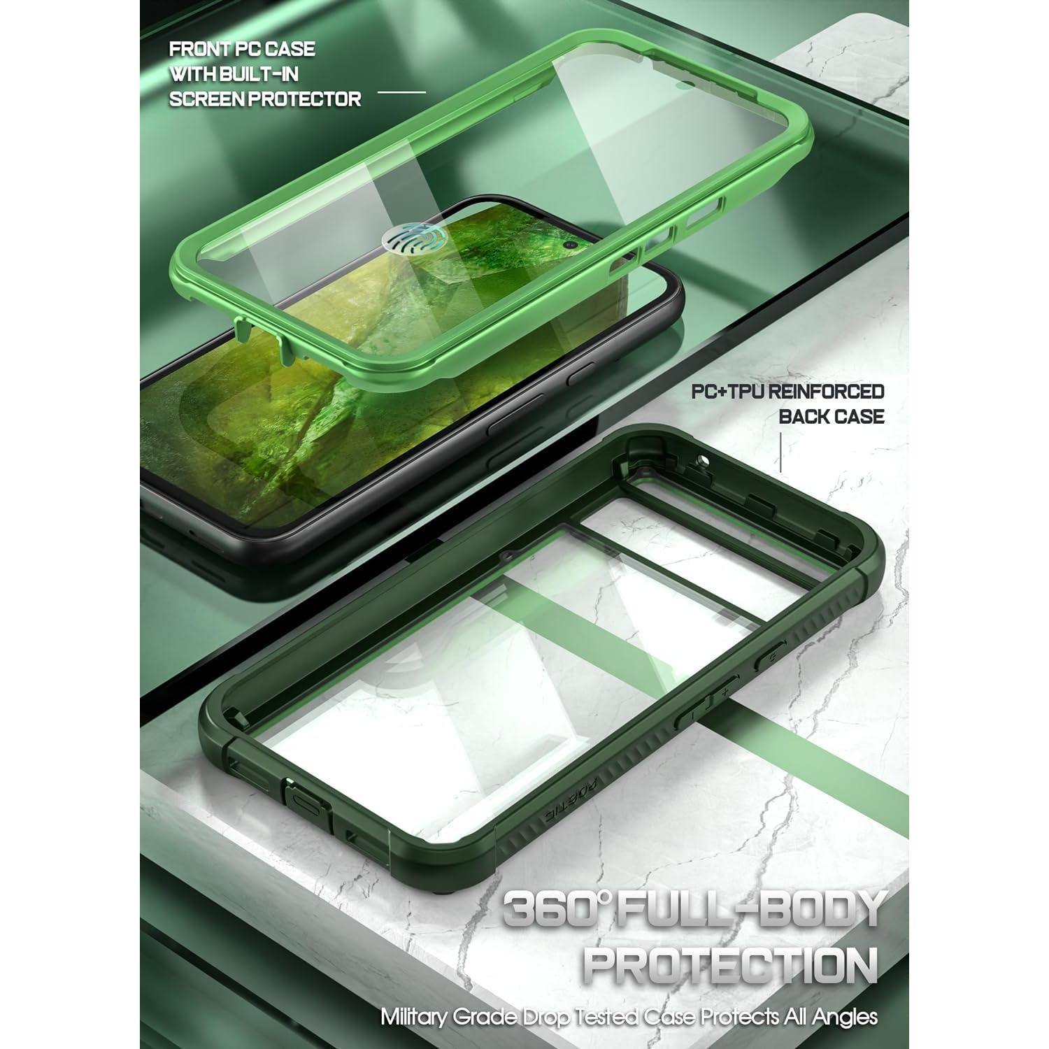 Funda Poetic Guardian Verde para Google Pixel 8A 5G - Antichoque