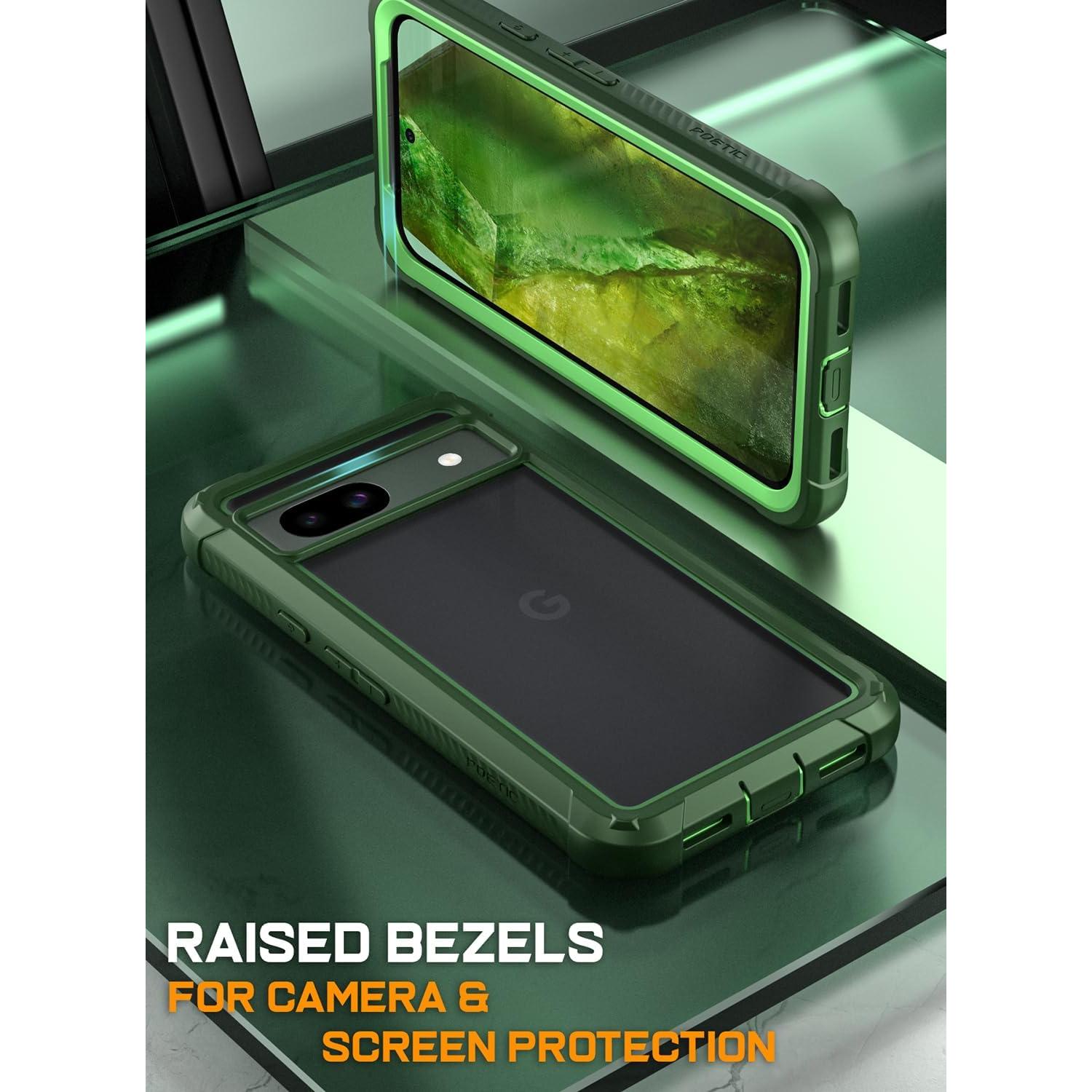 Funda Poetic Guardian Verde para Google Pixel 8A 5G - Antichoque