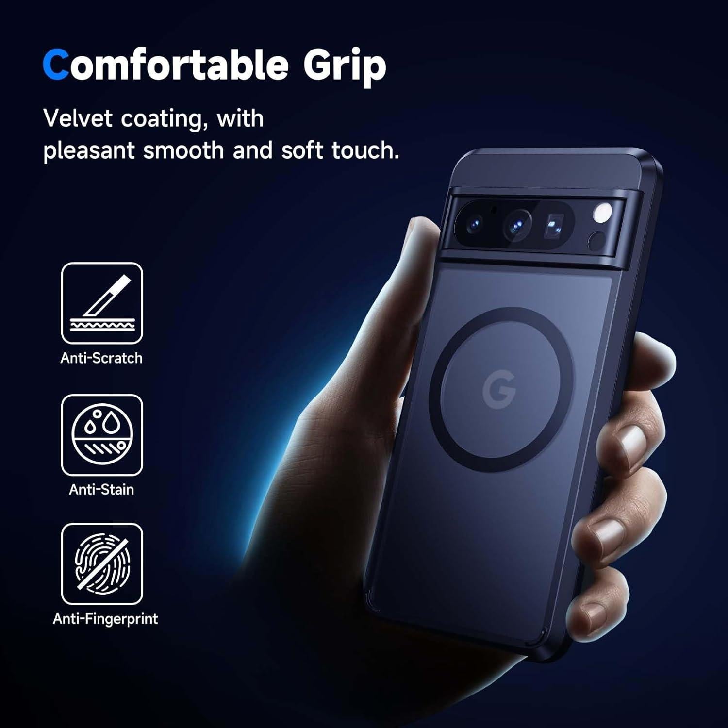 Funda Magnética Seacosmo para Google Pixel 8 Pro - A Prueba de Golpes