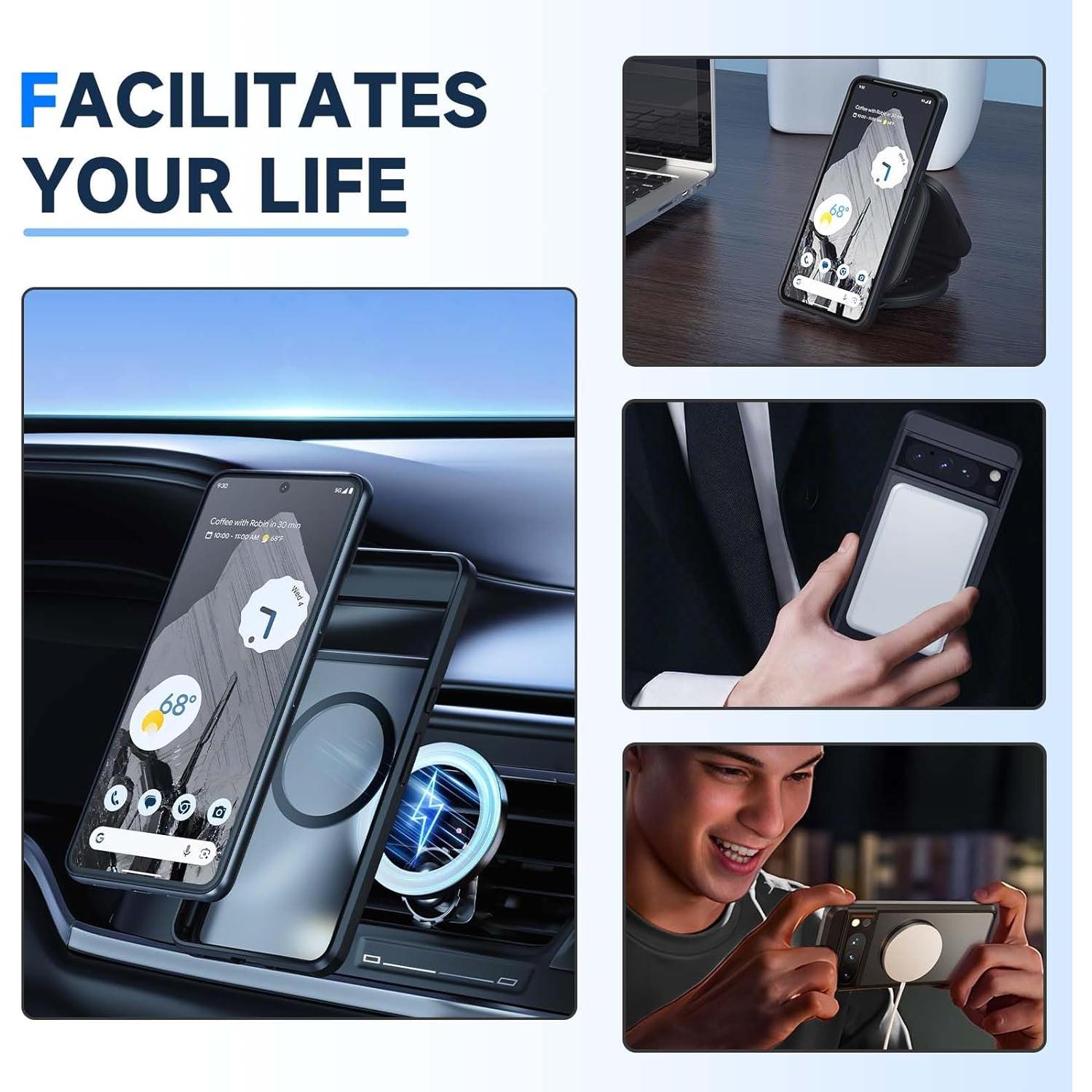 Funda Magnética Seacosmo para Google Pixel 8 Pro - A Prueba de Golpes