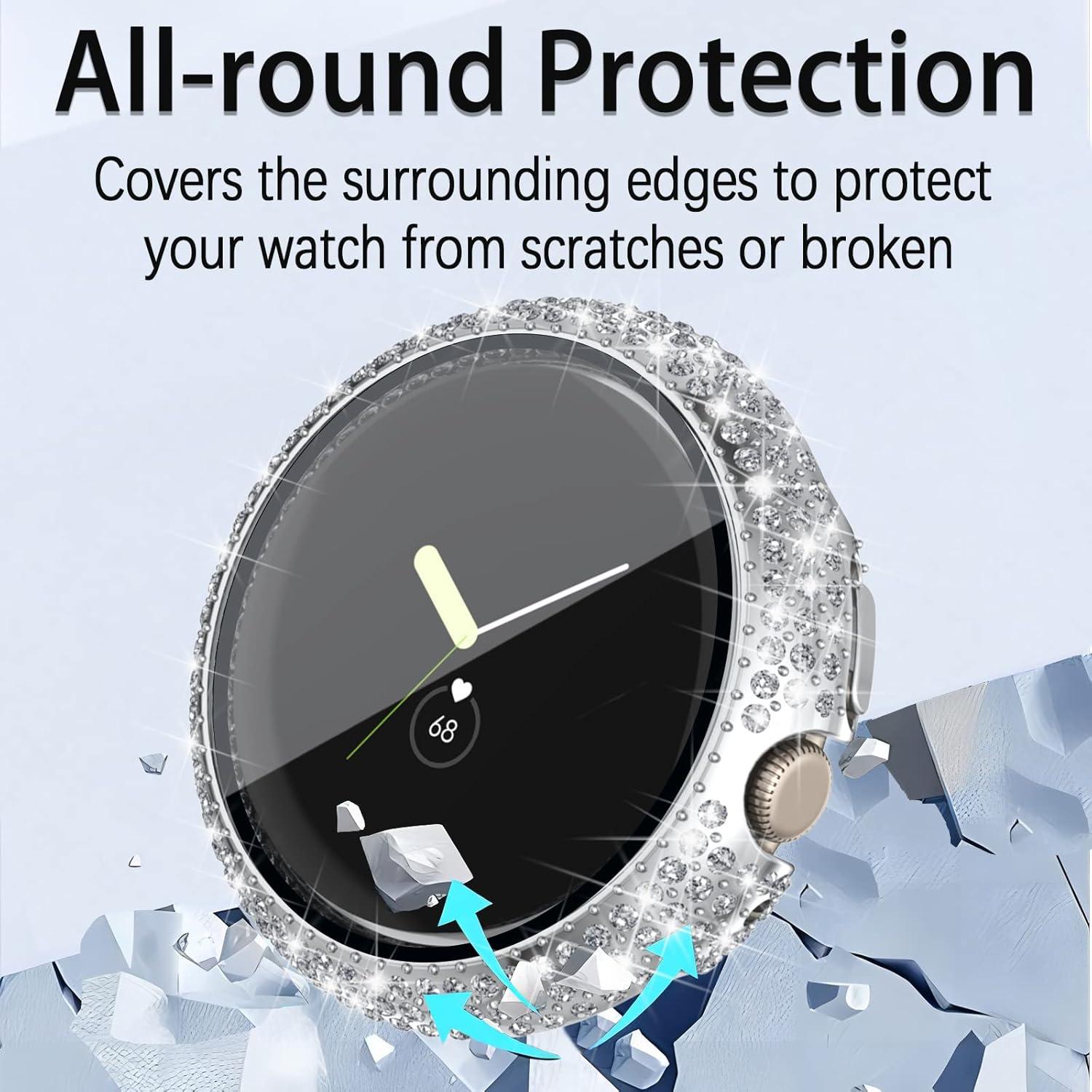 Funda Wugongyan para Google Pixel Watch 2 con Cristal Templado