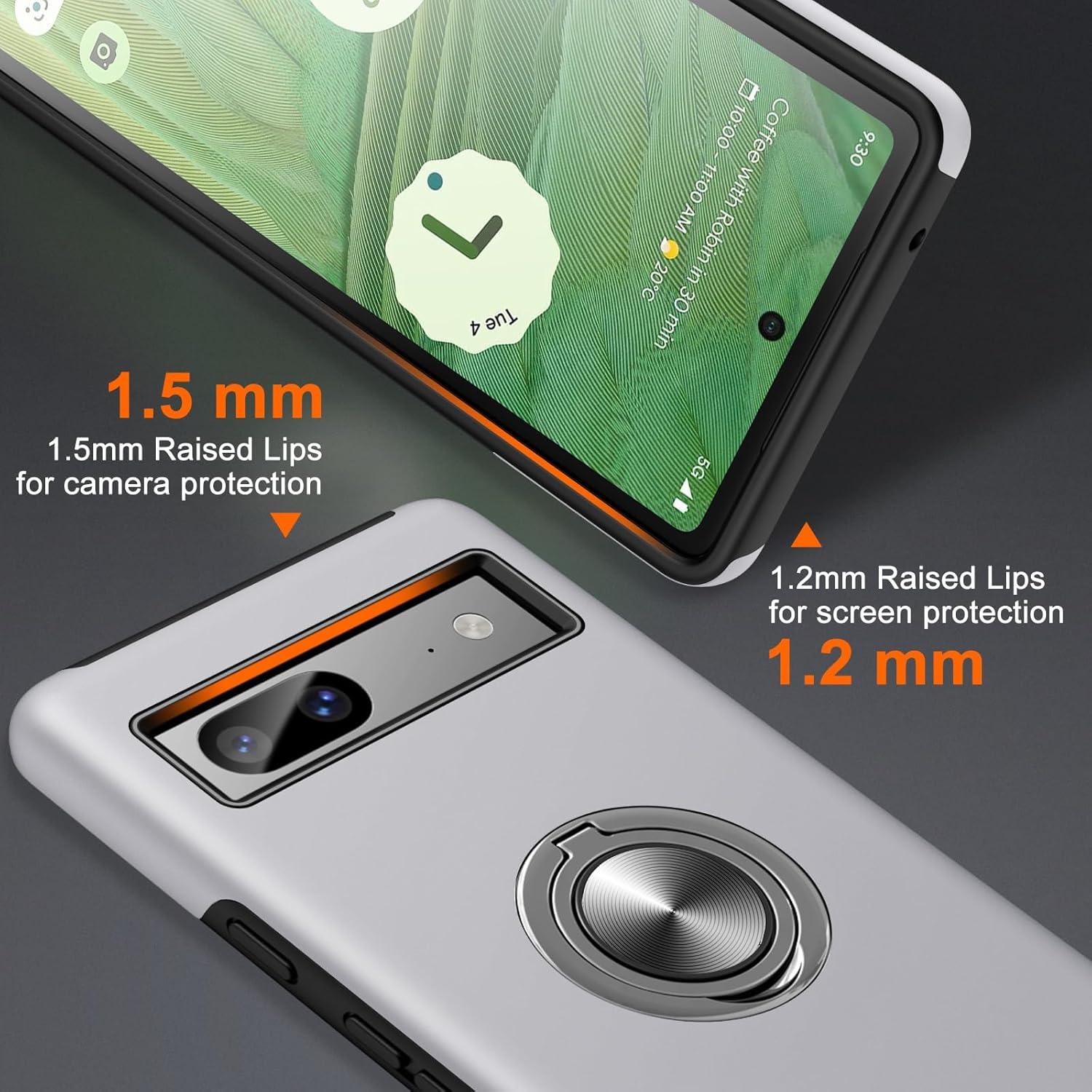 Funda JAME para Google Pixel 8 - Protección Militar, Plata