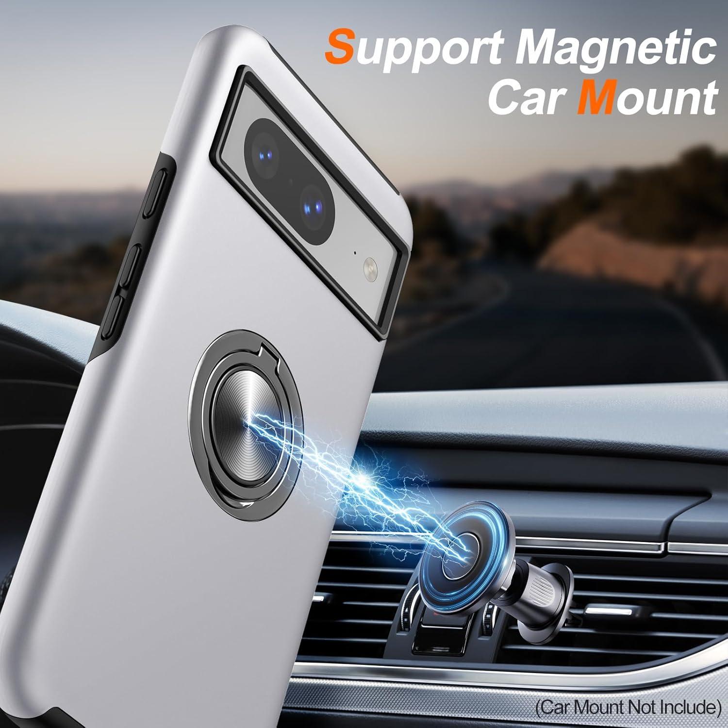 Funda JAME para Google Pixel 8 - Protección Militar, Plata