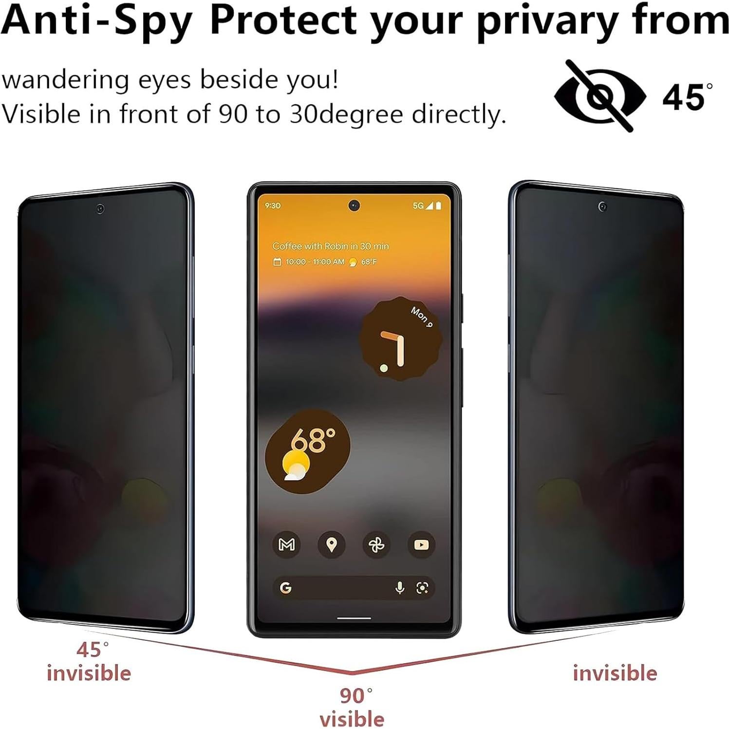 Paquete de 3 Protectores de Pantalla KELOLIN para Google Pixel 6 5G