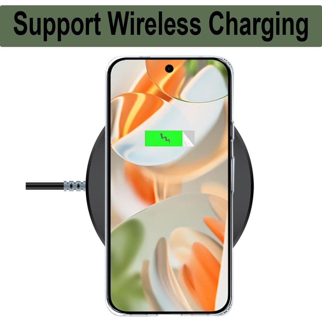 Funda TPU Transparente Unov para Pixel 9 Pro XL - Diseño Relieve