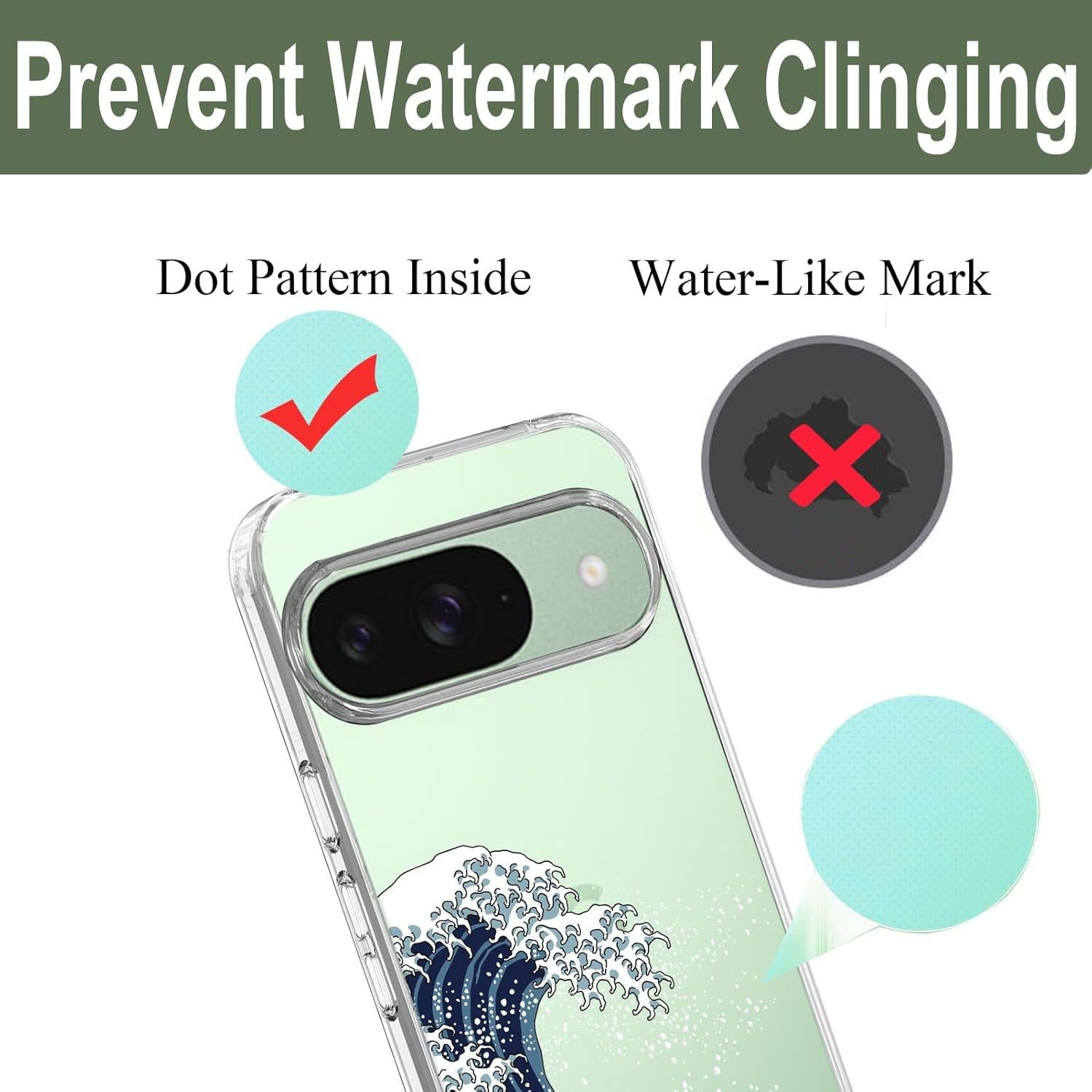 Funda TPU Transparente Unov para Pixel 9 Pro XL - Diseño Relieve