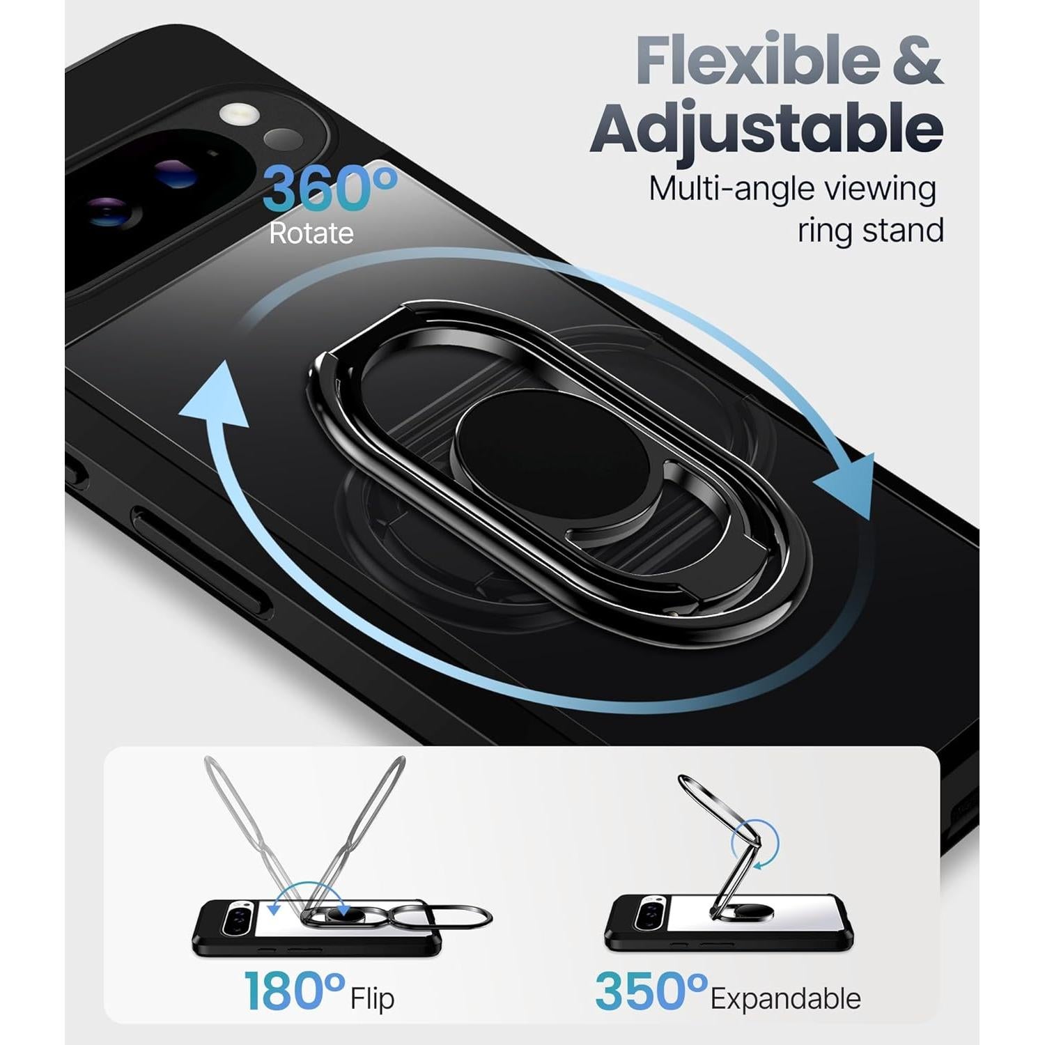 Funda Shield Up para Google Pixel 9 Pro XL - Clara, Soporte Ajustable