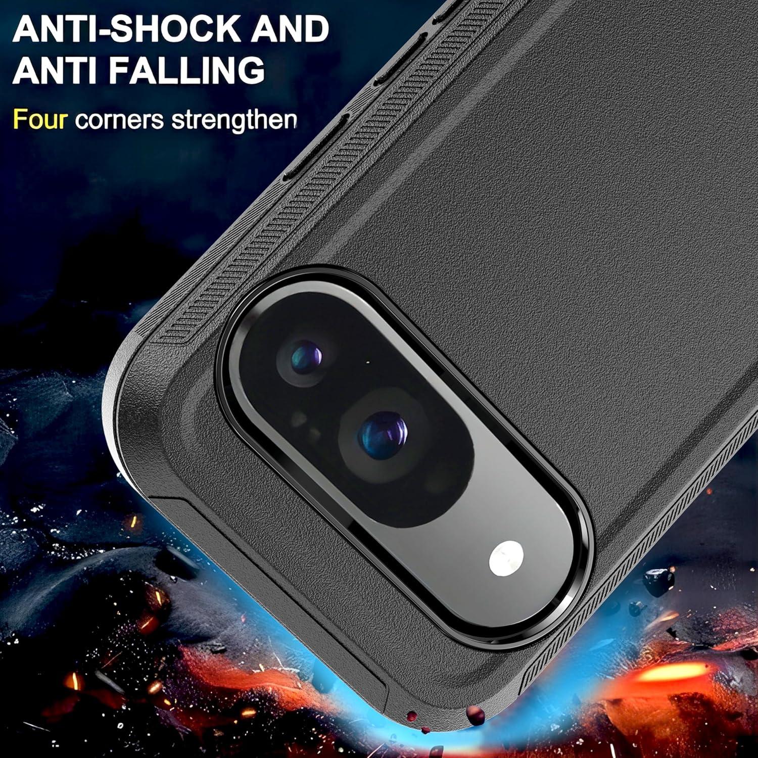 Funda 3 en 1 KaiMai para Google Pixel 9/9 Pro, Protección Alta Dureza