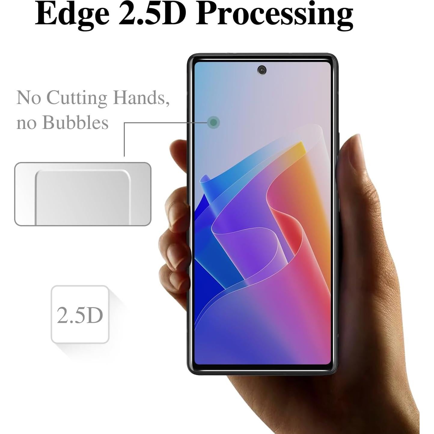 Protector de Pantalla Privado Pokolan para Google Pixel 7 - 3x Cristal Templado Antispy