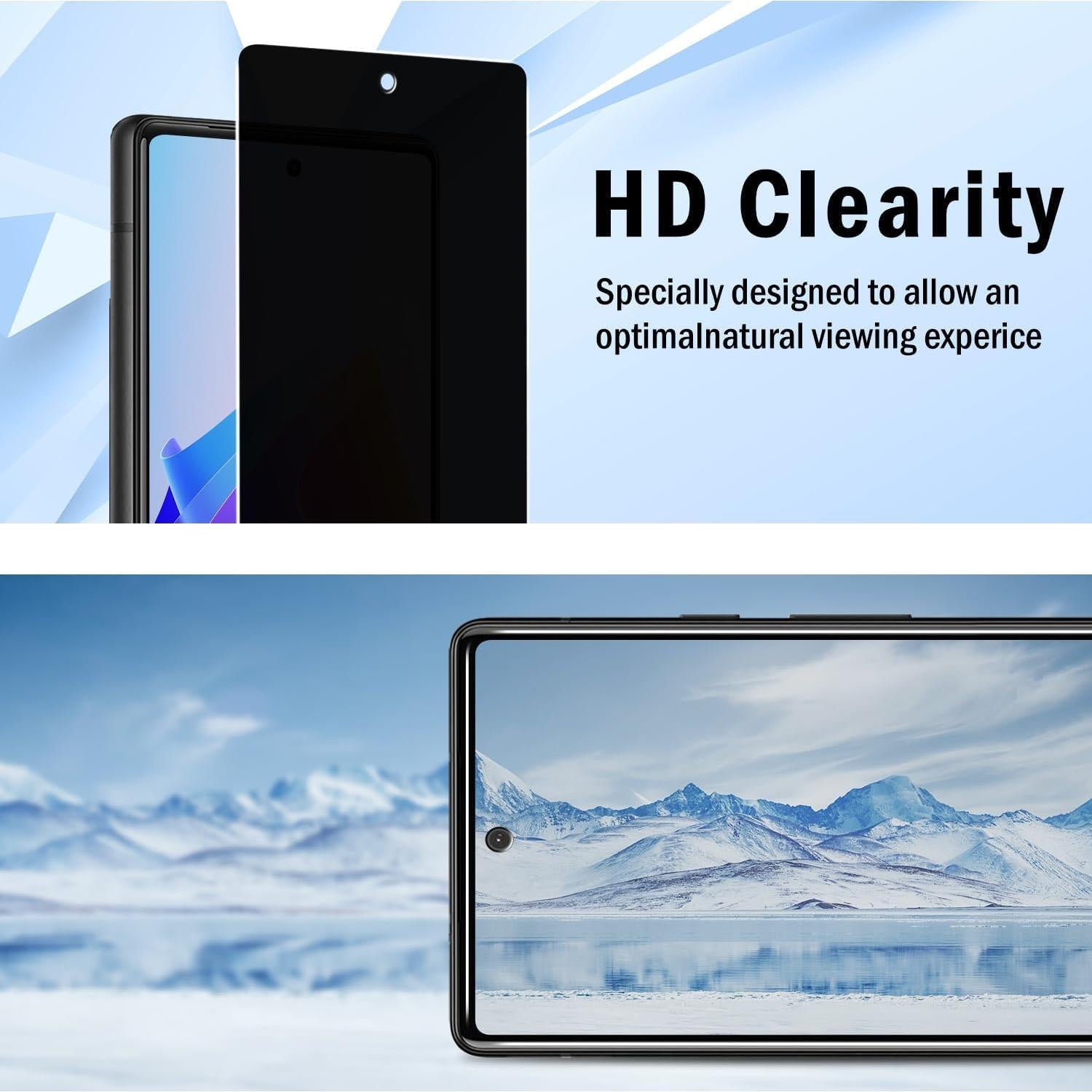 Protector de Pantalla Privado Pokolan para Google Pixel 7 - 3x Cristal Templado Antispy