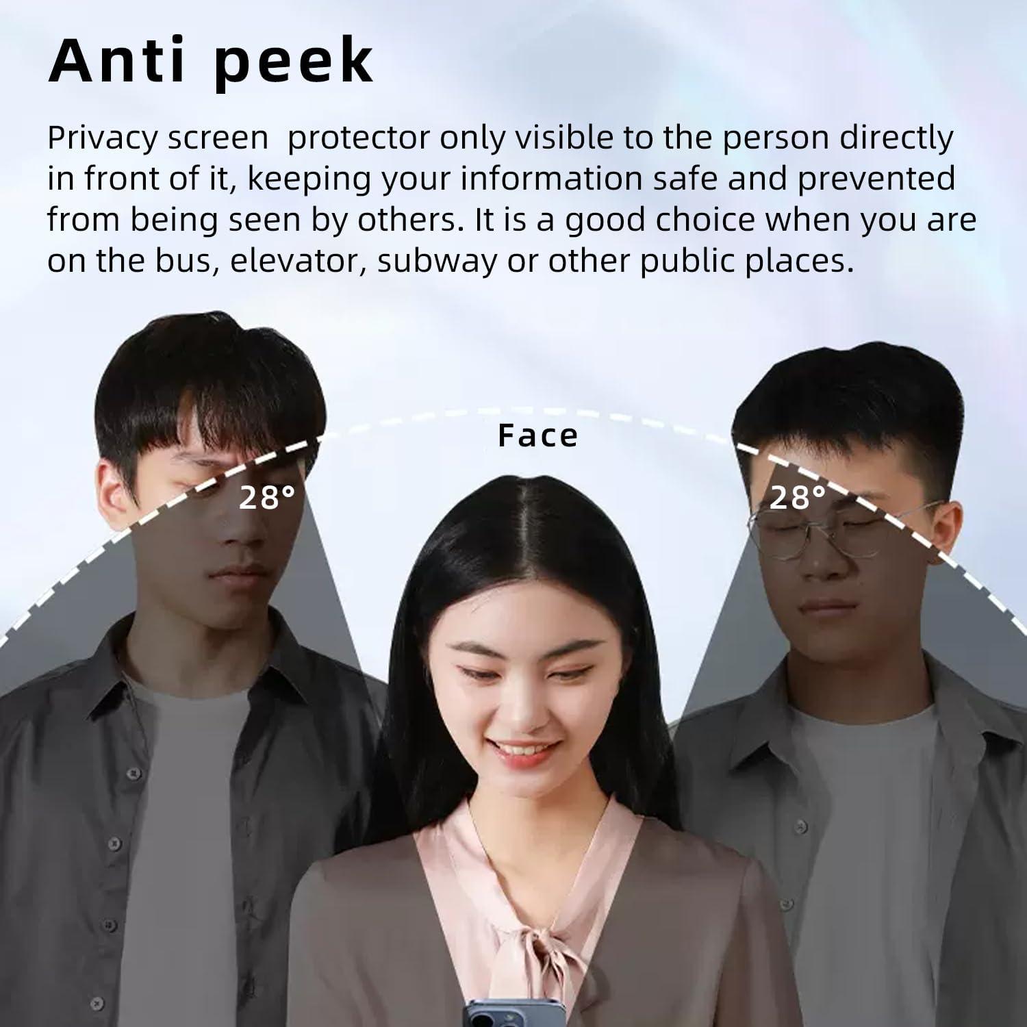 Protector de Pantalla Privado Pokolan para Google Pixel 7 - 3x Cristal Templado Antispy