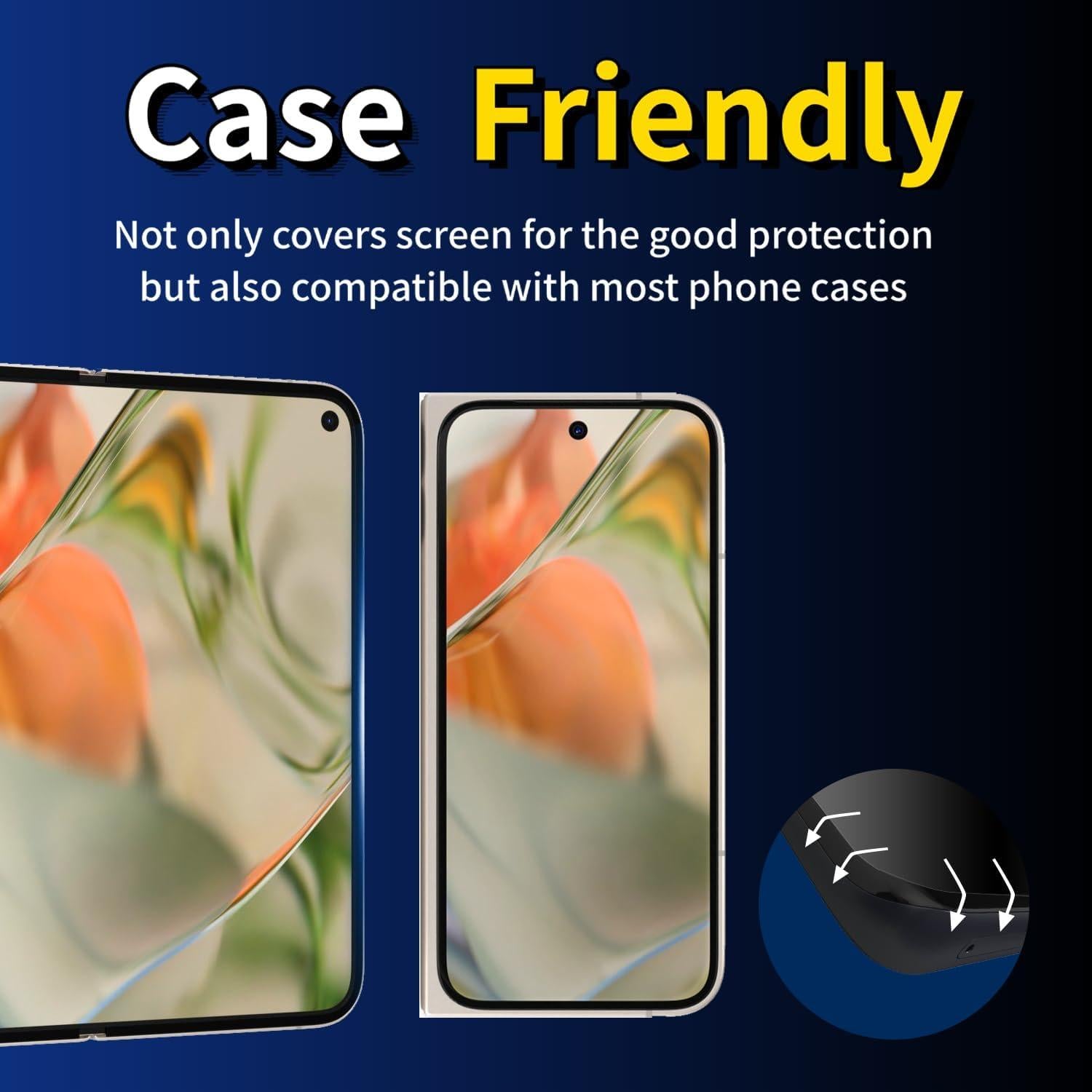 Protector de Pantalla Vidrio Templado Privado MUCDE para Google Pixel 9 Pro Fold - Paquete de 2