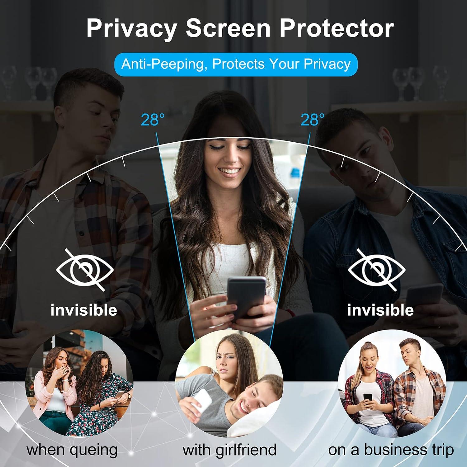Protector de Pantalla Privado Hyskerg para Google Pixel 7 6.3"