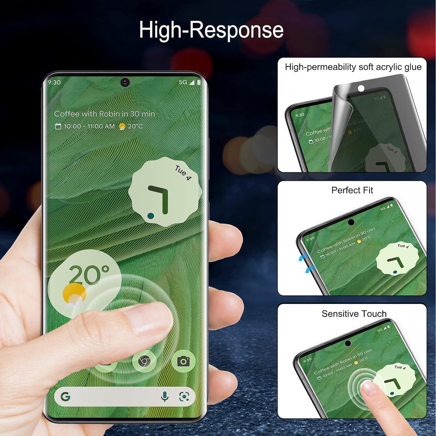 Protector de Pantalla Privado Hyskerg para Google Pixel 7 6.3"
