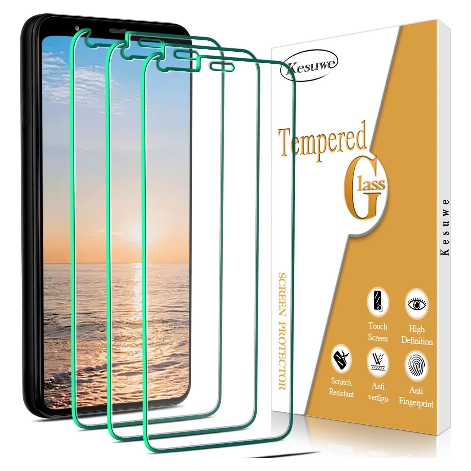 Protector de Pantalla Kesuwe para Google Pixel 4 Vidrio Templado 3-Pack