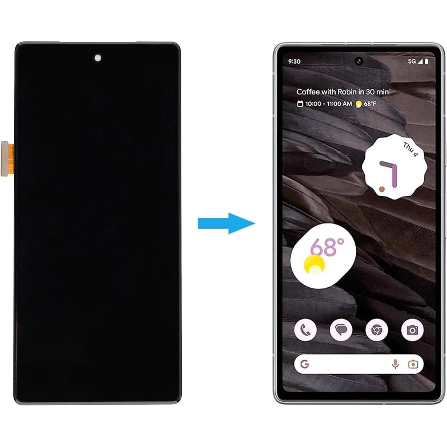 Reemplazo Pantalla OLED Google Pixel 7A con Herramientas